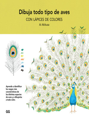 cover image of Dibuja todo tipo de aves con lápices de colores